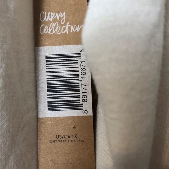 Rachel Roy Women's Soft Stretch-Knit Ruched Ivory Off The Shoulder Top Plus 1X - Picture 11 of 14